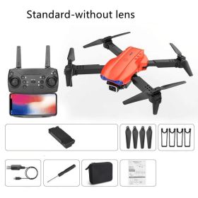 Long Battery Life Of Dual-camera Quadcopter (Option: Orange. Without lens)