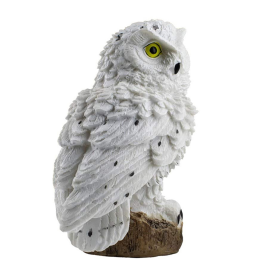 Solar Owl Garden Light Outdoor LED Lawn Lamp For Garden Decoration Waterproof Christmas Lights Outdoor Solar Lamp Post (Color: White)