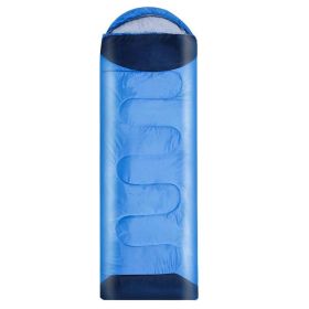 Anti Kick Quilt Portable Outdoor Sleeping Bag (Option: Cyan-2300g)