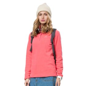 Autumn And Winter Warm Jacket Women's New Style Outdoor Women's Fleece Jacket (Option: Watermelon Red-S)