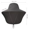 Fishing Sun Hat UV Protection Neck Cover Sun Protect Cap Wide Brim Neck Flap Fishing Cap For Travel Camping Hiking Boating