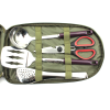 Camp Kitchen Cooking Utensil Set Travel Organizer Grill Accessories